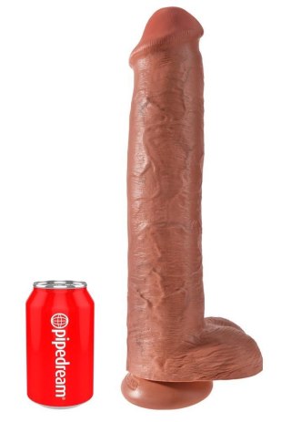 King Cock 15" Cock w Balls Tan King Cock