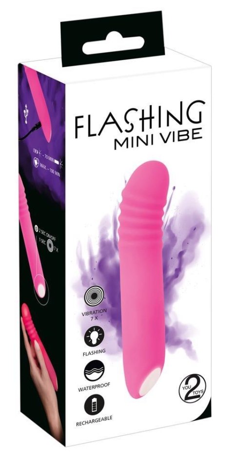 Flashing Mini Vibe pink You2Toys
