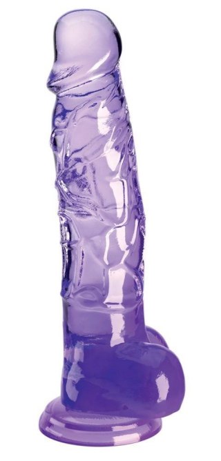 KingCockClear 8 w balls Purple King Cock Clear