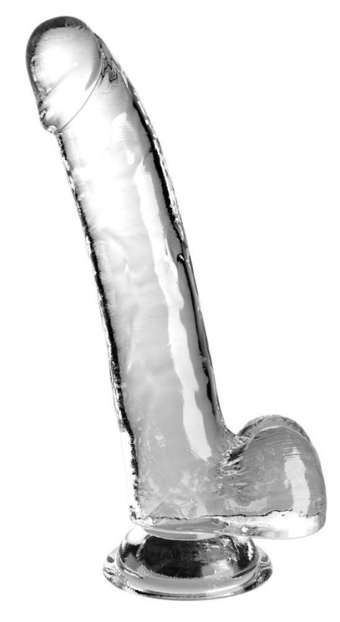 KingCockClear 9 w balls Clear King Cock Clear KingCockClear 9 w balls Clear King Cock Clear