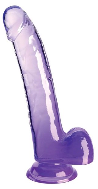 KingCockClear 9 w balls Purple King Cock Clear