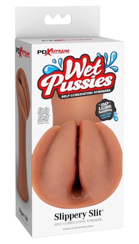 PDXE Wet Slippery Slit Tan Pipedream Extreme Toyz PDXE Wet Slippery Slit Tan Pipedream Extreme Toyz