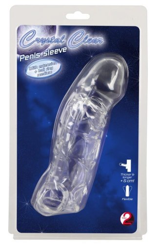 Crystal Clear Penis Sleeve wit Crystal