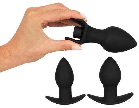 BV Vibrating Butt plugs in 3 s Black Velvets