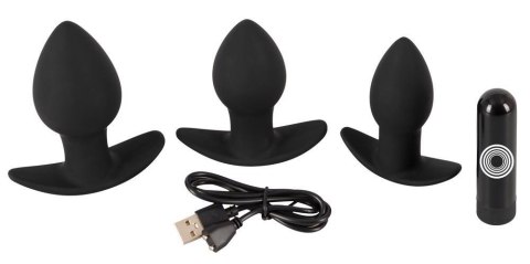 BV Vibrating Butt plugs in 3 s Black Velvets