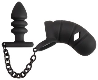 Black Velvets Cock cage with a Black Velvets