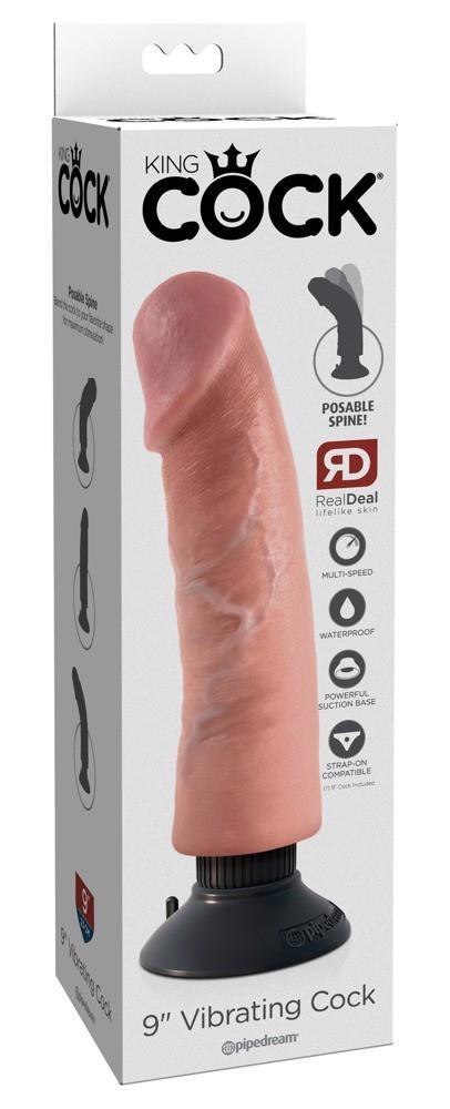 King Cock 9 inch Vibrating King Cock