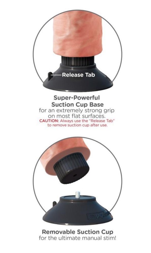 King Cock 9 inch Vibrating King Cock
