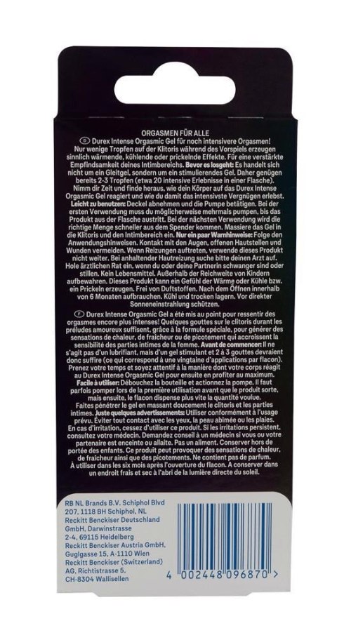 Durex Gel Intense Orgasmic10ml Durex