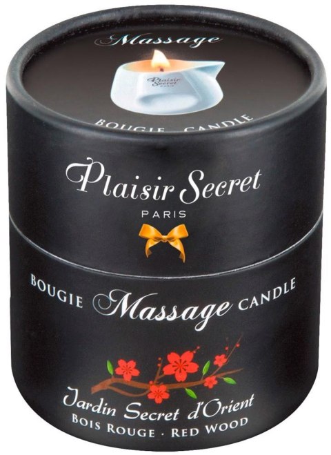 Massage Candle Red Wood 80 ml Plaisir Secret Massage Candle Red Wood 80 ml Plaisir Secret