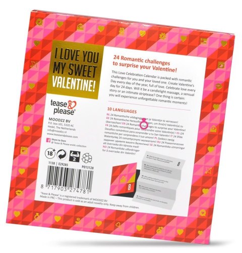 Valentine Challenge Calendar Tease & Please Valentine Challenge Calendar Tease & Please