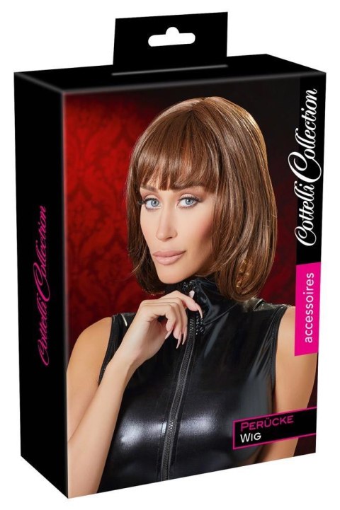 Wig bob, brown Cottelli ACCESSOIRES Wig bob, brown Cottelli ACCESSOIRES