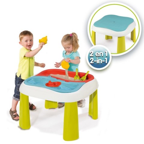 SMOBY Stół Wodny Stolik do Zabawy Wodą i Piaskiem 2w1 Piaskownica Smoby SMOBY Stół Wodny Stolik do Zabawy Wodą i Piaskiem 2w1 Piaskownica Smoby