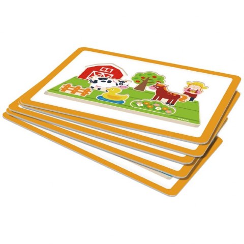 VIGA Drewniana Układanka Edukacyjna Nauka Odległosci 2w1 Viga Toys VIGA Drewniana Układanka Edukacyjna Nauka Odległosci 2w1 Viga Toys
