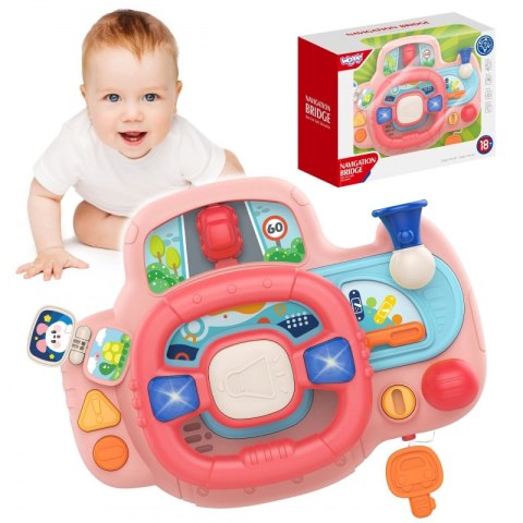 WOOPIE BABY Kierownica Samochodowa Interaktywna z Swiatłami Dźwiękiem Woopie WOOPIE BABY Kierownica Samochodowa Interaktywna z Swiatłami Dźwiękiem Woopie