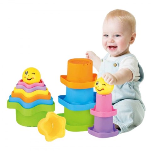WOOPIE BABY Piramidka Sensoryczne Kubeczki Gwiazdki + Piłeczka Woopie WOOPIE BABY Piramidka Sensoryczne Kubeczki Gwiazdki + Piłeczka Woopie