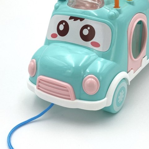 WOOPIE BABY Samochodzik Muzyczny Sorter z Cymbałkami Różowy Woopie