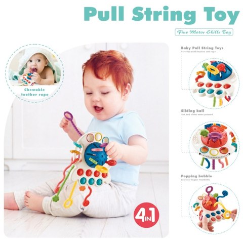 WOOPIE BABY Zabawka Sensoryczna Montessori Gryzak Wielofunkcyjny 0+ Woopie WOOPIE BABY Zabawka Sensoryczna Montessori Gryzak Wielofunkcyjny 0+ Woopie