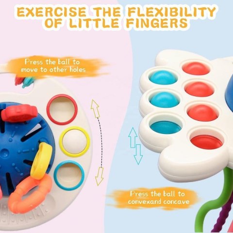 WOOPIE BABY Zabawka Sensoryczna Montessori Gryzak Wielofunkcyjny 0+ Woopie WOOPIE BABY Zabawka Sensoryczna Montessori Gryzak Wielofunkcyjny 0+ Woopie
