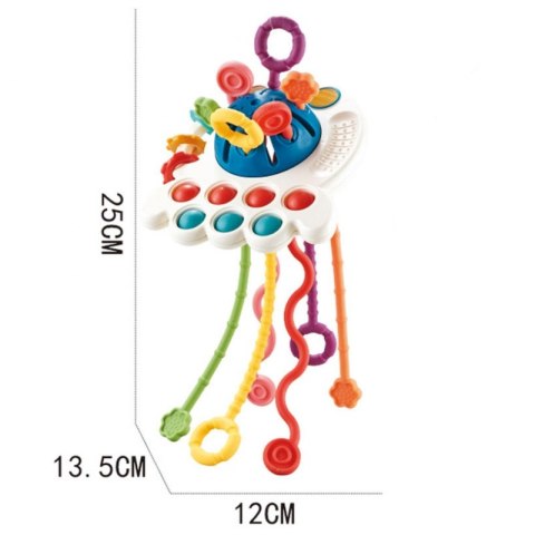 WOOPIE BABY Zabawka Sensoryczna Montessori Gryzak Wielofunkcyjny 0+ Woopie WOOPIE BABY Zabawka Sensoryczna Montessori Gryzak Wielofunkcyjny 0+ Woopie