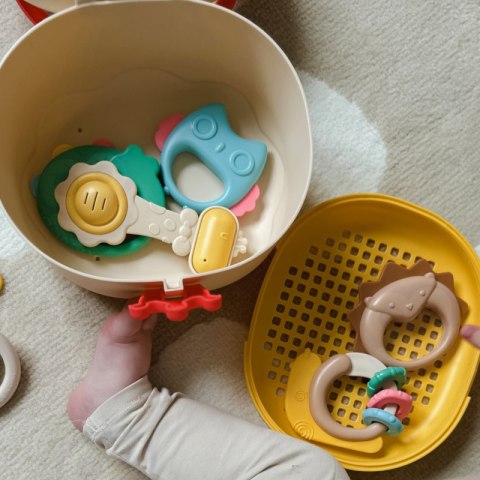 WOOPIE BABY Zestaw Miękkich Grzechotek z Pudełkiem 14 szt. 0m+ Woopie WOOPIE BABY Zestaw Miękkich Grzechotek z Pudełkiem 14 szt. 0m+ Woopie