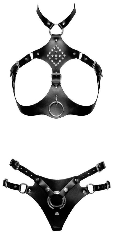 Leather Harness Set L/XL ZADO