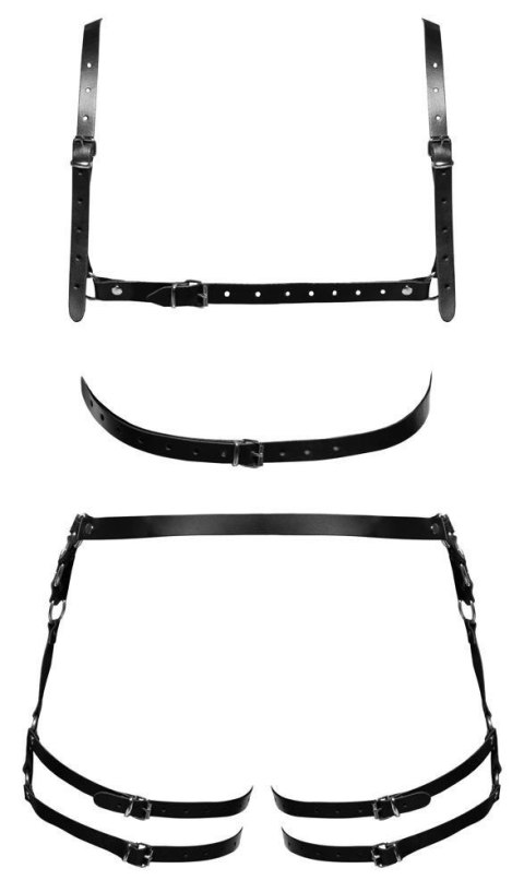 Leather Harness Set M/L ZADO