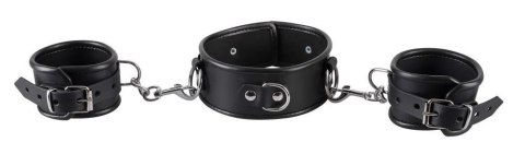 Leather neck and hand cuffs ZADO Leather neck and hand cuffs ZADO