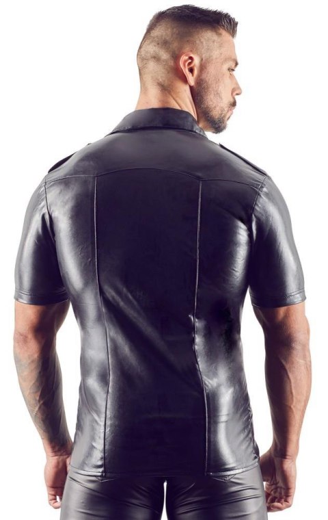Imitat. Leather Men's Shirt S Svenjoyment