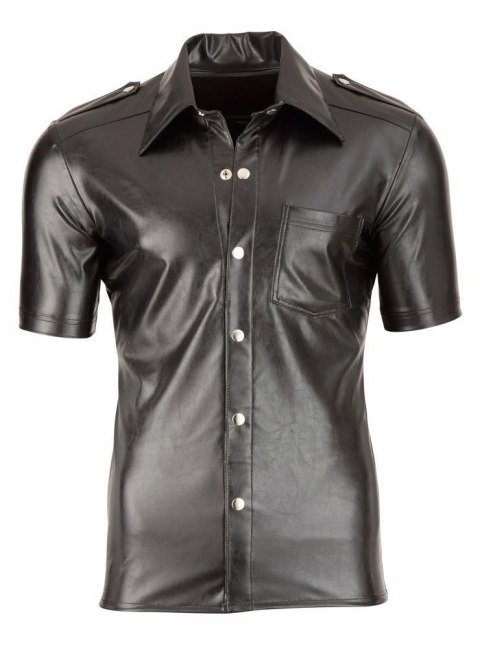 Imitat. Leather Men's Shirt S Svenjoyment