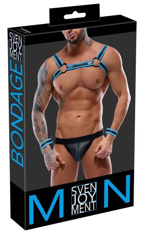 Men's Jock set black/blue M Svenjoyment Bondage