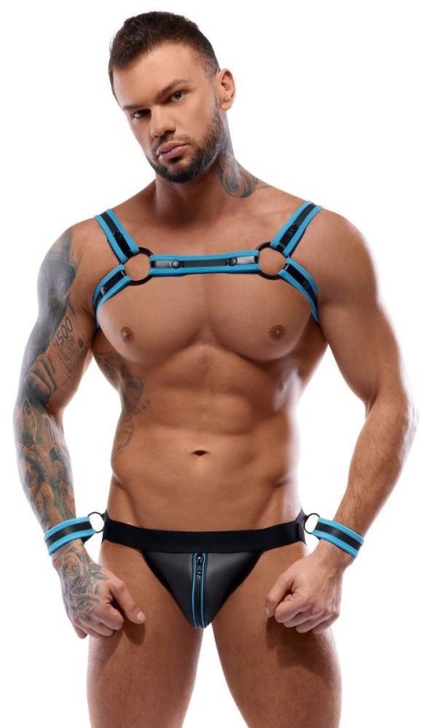 Men's Jock set black/blue M Svenjoyment Bondage