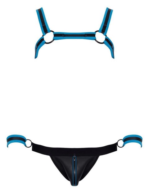 Men's Jock set black/blue M Svenjoyment Bondage