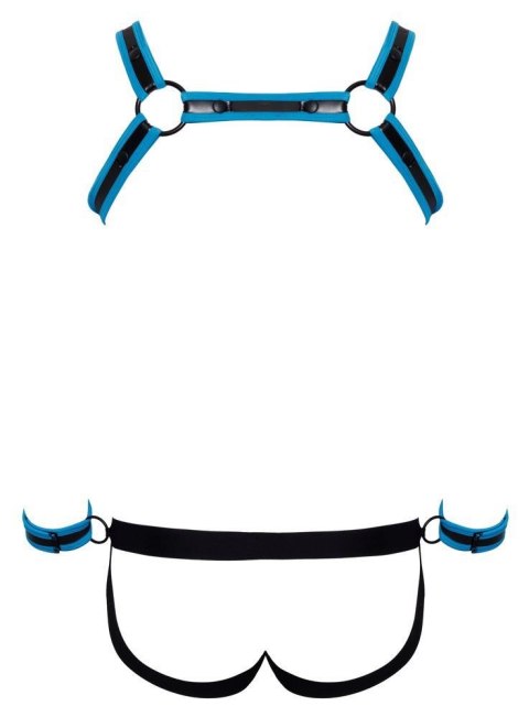 Men's Jock set black/blue M Svenjoyment Bondage