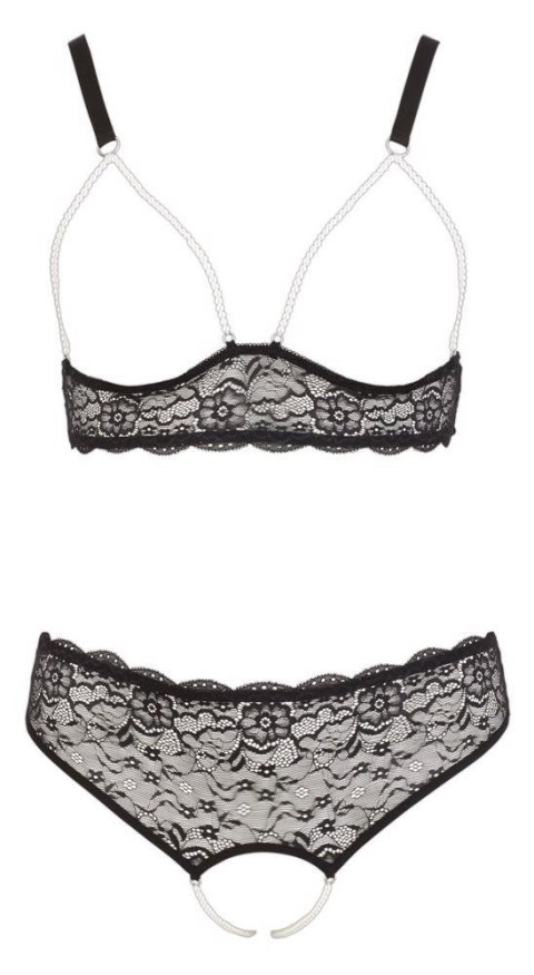 Pearl Set Black L Cottelli CURVES Pearl Set Black L Cottelli CURVES