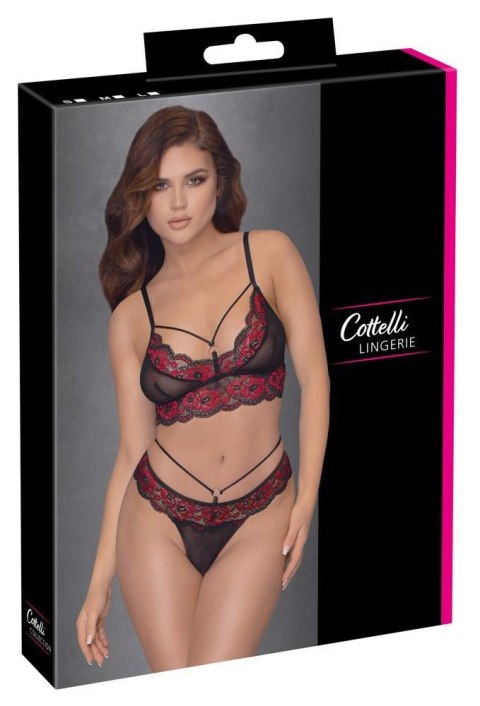 Bra Set black/red S Cottelli LINGERIE Bra Set black/red S Cottelli LINGERIE