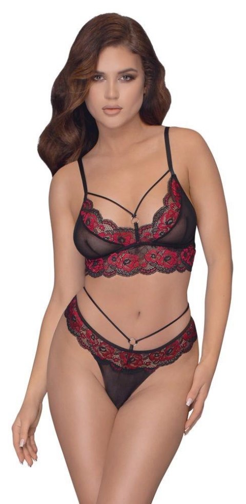 Bra Set black/red S Cottelli LINGERIE Bra Set black/red S Cottelli LINGERIE