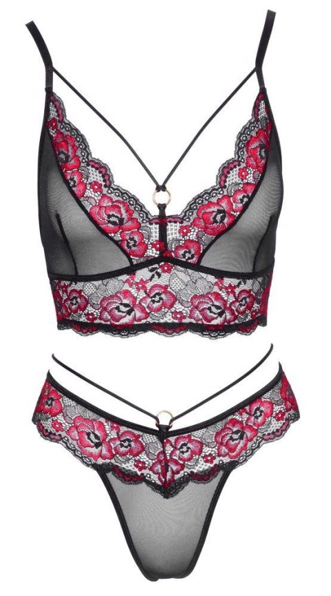 Bra Set black/red S Cottelli LINGERIE Bra Set black/red S Cottelli LINGERIE