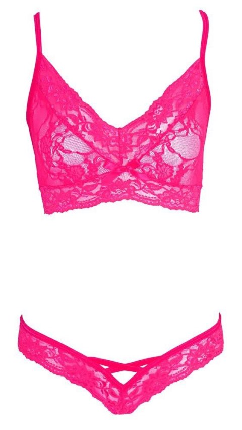 Bra and Briefs pink L/XL Cottelli LINGERIE