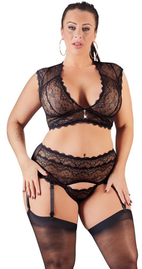 Lace Set black 3XL Cottelli CURVES Lace Set black 3XL Cottelli CURVES
