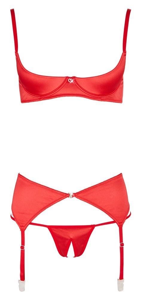Shelf Bra Set red 75B/S Cottelli LINGERIE