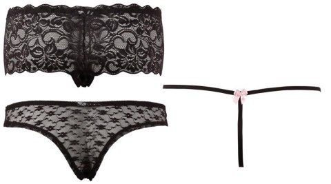 Briefs Set Black S Cottelli LINGERIE Briefs Set Black S Cottelli LINGERIE