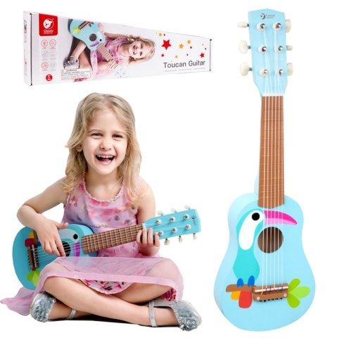 CLASSIC WORLD Drewniana Gitara Dla Dzieci Toucan Classic World CLASSIC WORLD Drewniana Gitara Dla Dzieci Toucan Classic World