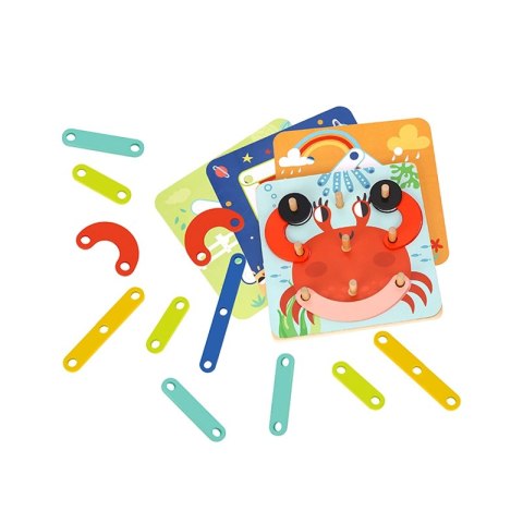 TOOKY TOY Drewniana Układanka Klocki Kołki Wzory Zwierząt do Odtworzenia Certyfikat FSC Tooky Toy TOOKY TOY Drewniana Układanka Klocki Kołki Wzory Zwierząt do Odtworzenia Certyfikat FSC Tooky Toy
