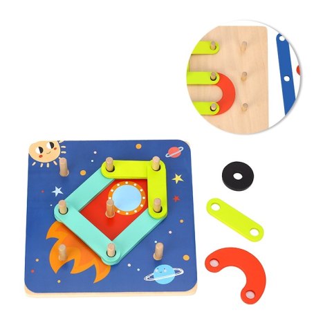 TOOKY TOY Drewniana Układanka Klocki Kołki Wzory Zwierząt do Odtworzenia Certyfikat FSC Tooky Toy TOOKY TOY Drewniana Układanka Klocki Kołki Wzory Zwierząt do Odtworzenia Certyfikat FSC Tooky Toy
