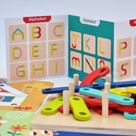 TOOKY TOY Drewniana Układanka Klocki Kołki Wzory Zwierząt do Odtworzenia Certyfikat FSC Tooky Toy TOOKY TOY Drewniana Układanka Klocki Kołki Wzory Zwierząt do Odtworzenia Certyfikat FSC Tooky Toy