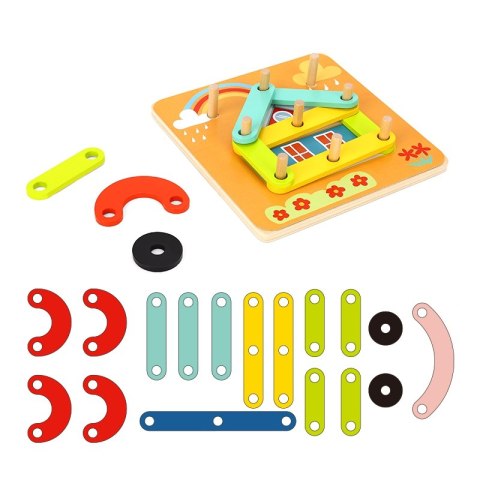 TOOKY TOY Drewniana Układanka Klocki Kołki Wzory Zwierząt do Odtworzenia Certyfikat FSC Tooky Toy TOOKY TOY Drewniana Układanka Klocki Kołki Wzory Zwierząt do Odtworzenia Certyfikat FSC Tooky Toy