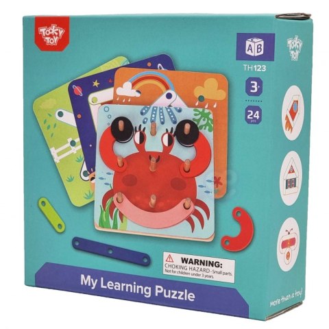 TOOKY TOY Drewniana Układanka Klocki Kołki Wzory Zwierząt do Odtworzenia Certyfikat FSC Tooky Toy TOOKY TOY Drewniana Układanka Klocki Kołki Wzory Zwierząt do Odtworzenia Certyfikat FSC Tooky Toy