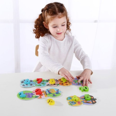 TOOKY TOY Edukacyjne Puzzle Układanka Montessori Nauka Liczenia Tooky Toy TOOKY TOY Edukacyjne Puzzle Układanka Montessori Nauka Liczenia Tooky Toy