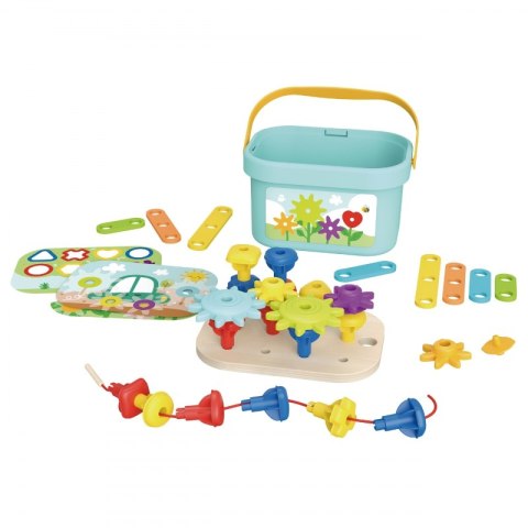 TOOKY TOY Układanka Montessori Kołki w Pudełku Stosy Nawlekanka Tooky Toy TOOKY TOY Układanka Montessori Kołki w Pudełku Stosy Nawlekanka Tooky Toy